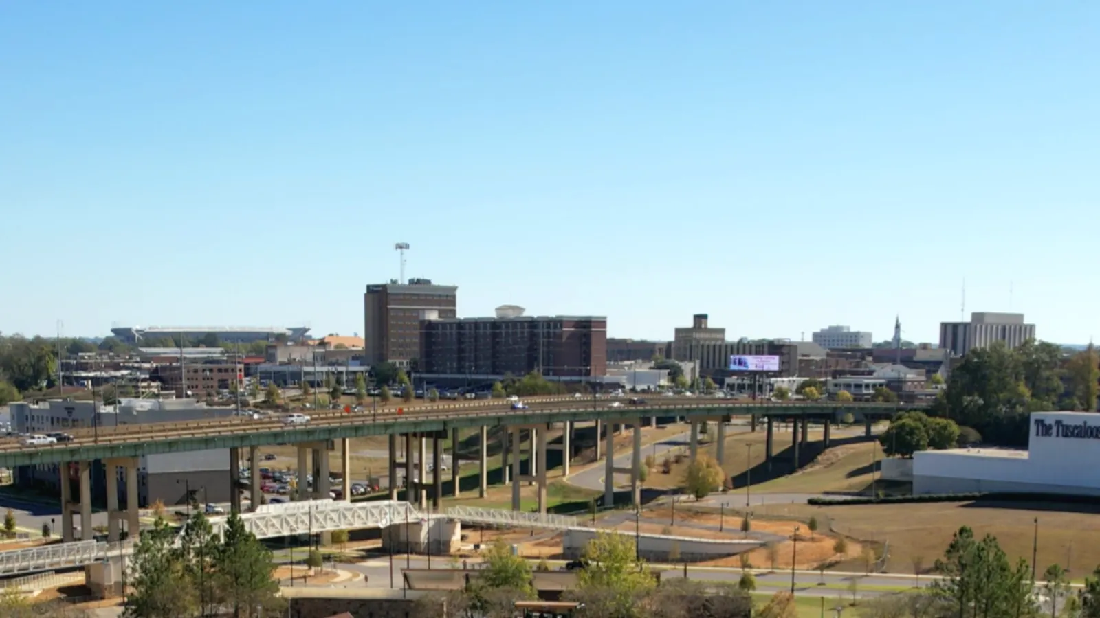 Downtown Tuscaloosa Alabama in the local junk removal service area