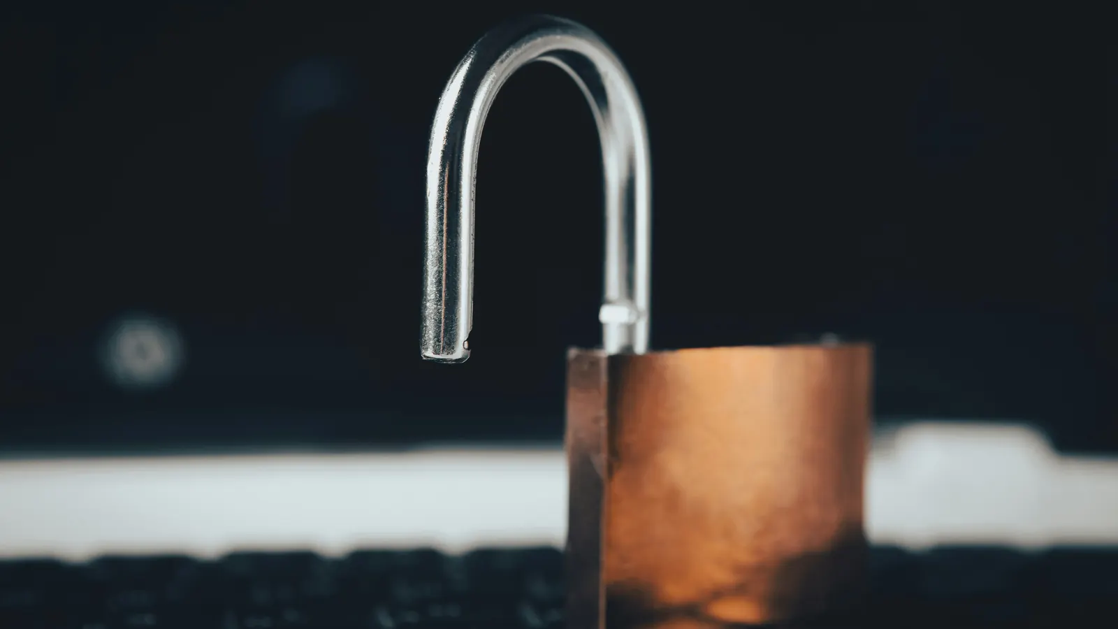 Open padlock representing website privacy and form data security