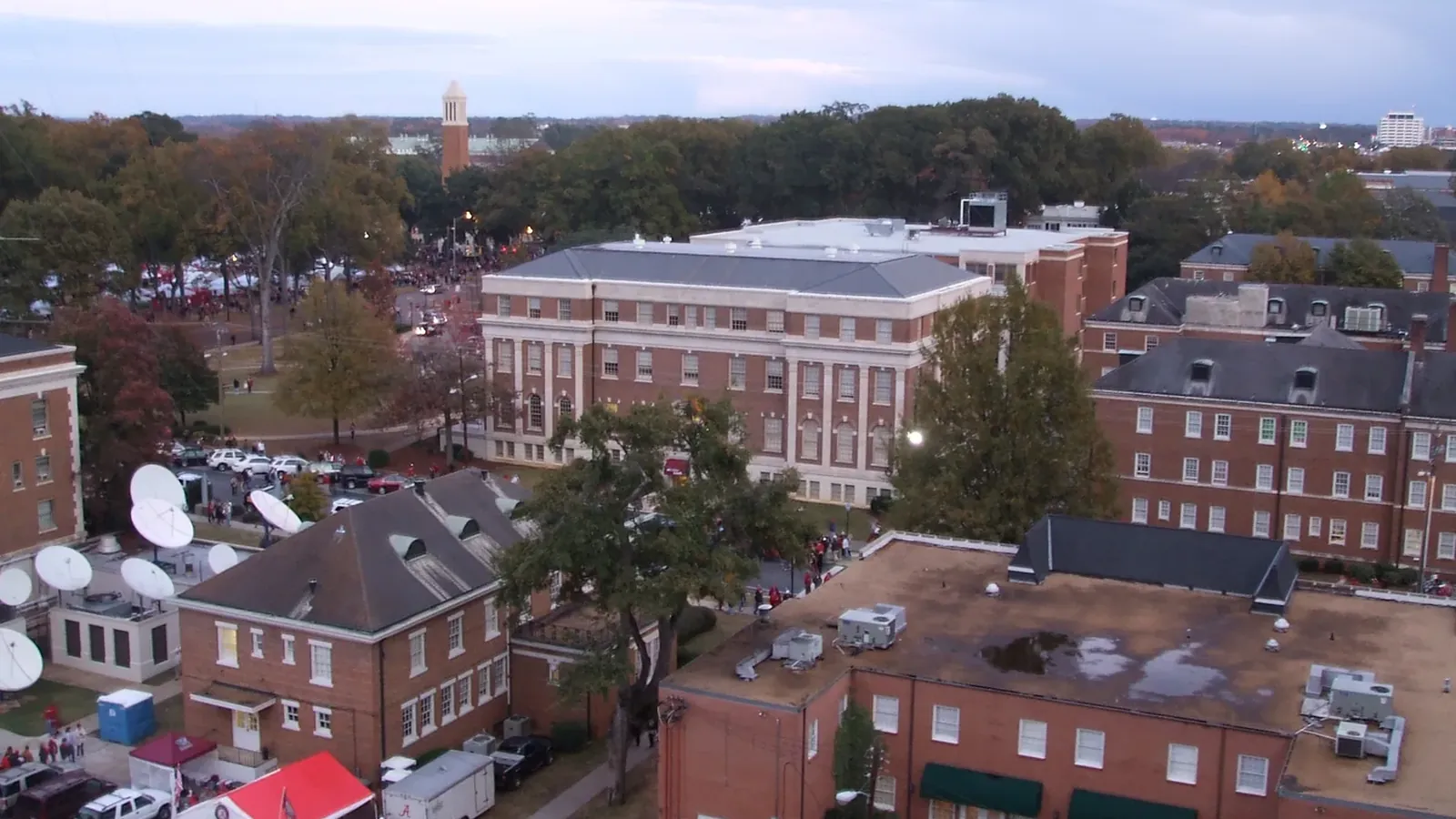 University area buildings in Tuscaloosa Alabama